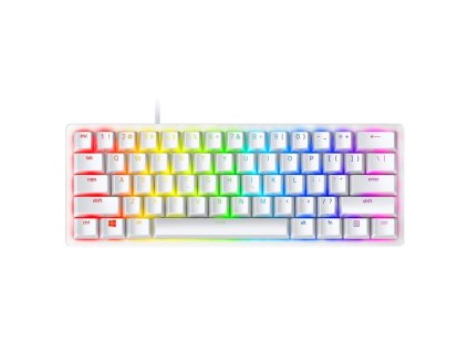 Klávesnice Razer Huntsman Mini - Mercury Ed. - US Layout - bílá