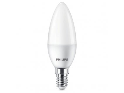 Žárovka LED Philips svíčka, 5W, E14, teplá bílá