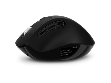 Myš Connect IT CONNECT IT FOR HEALTH DualMode bezdrátová, ergonomická, s LCD displejem - černá