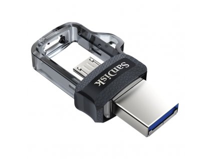 Flash USB Sandisk Ultra Dual m3.0 256GB OTG MicroUSB/USB 3.0 - černý