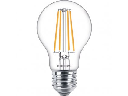 Žárovka LED Philips filament klasik, E27, 8,5W, studená bílá