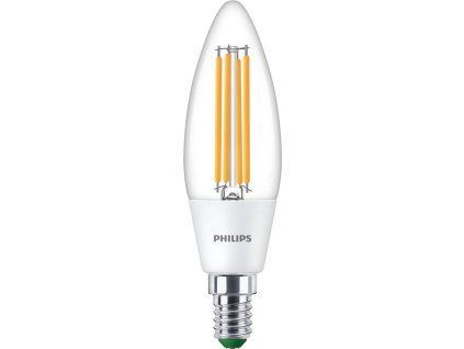 Žárovka LED Philips filament svíčka, E14, 2,3W, studená bílá