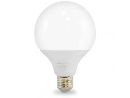 Žárovka LED Tesla globe G95 E27, 15W, denní bílá