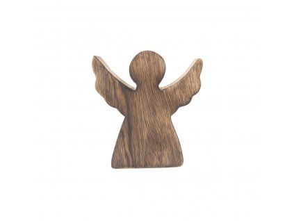 Dřevěný anděl Orion Mango 15 cm