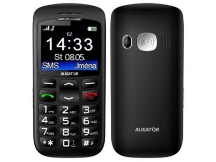 Mobilní telefon Aligator A670 Senior - černý