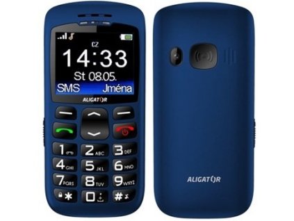 Mobilní telefon Aligator A670 Senior - modrý