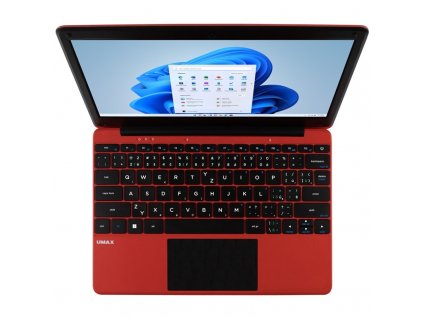 Notebook Umax VisionBook 12WRX Celeron N4020, 11.6", 1366 x 768 (HD), RAM 4GB, SSD 128GB, Intel UHD 600 , Microsoft Windows 11 Pro - červený