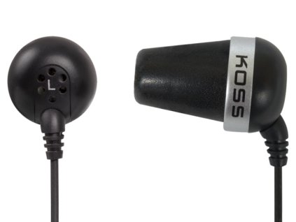 Sluchátka Koss The Plug (doživotní záruka) - černá