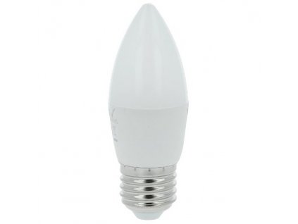 Žárovka LED Tesla svíčka E27, 6W, denní bílá