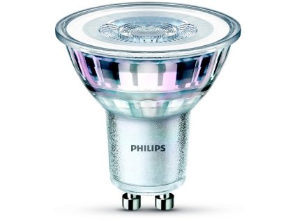 Žárovka LED Philips 4,6 W, GU10, studená bílá, 6 ks