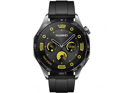 Chytré hodinky Huawei Watch GT 4 46 mm - Black Stainless Steel + Black Strap