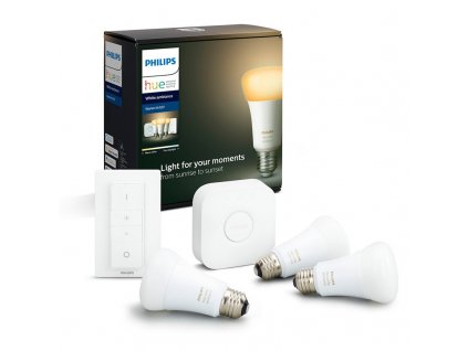 Startovací sada Philips Hue Bluetooth 9W, E27, White Ambiance + Switch, Bridge