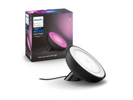 Stolní LED lampička Philips Hue Bloom, White and Color Ambiance - černá
