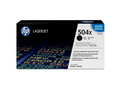Toner HP 504X, 10 500 stran - černý