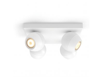 Bodové svítidlo Philips Hue Buckram White Ambiance 4 Spot - bílé