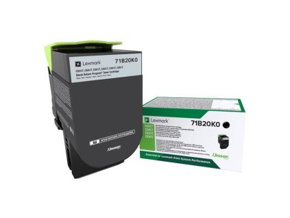 Toner Lexmark 71B20K0, 3000 stran, pro CS417dn/CS317dn/ CX517dn/CX417de/CS517de/CX317dn - černý