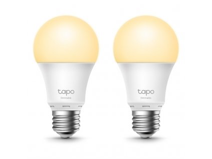 Chytrá žárovka TP-Link Tapo L510E Smart, 8,7 W, E27, teplá bílá, 2ks
