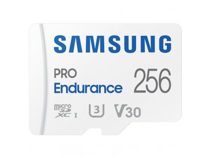 Paměťová karta Samsung Micro SDXC Pro Endurance 256GB UHS-I U3 (100R/40W) + SD adaptér