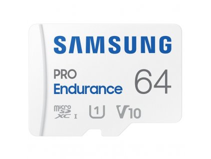 Paměťová karta Samsung Micro SDXC Pro Endurance 64GB UHS-I U1 (100R/30W) + SD adaptér