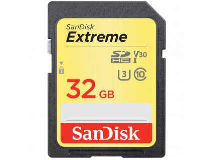 Paměťová karta SanDisk SDHC Extreme 32GB UHS-I U3 (100R/60W)