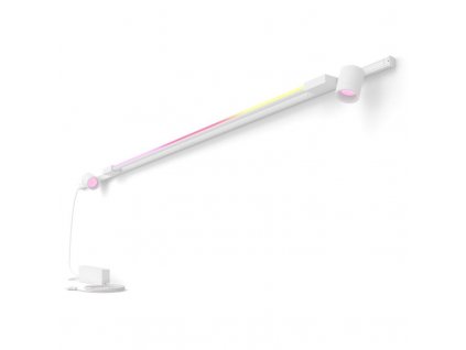 Bodové svítidlo Philips Hue White and Color Ambiance Perifo na stěnu (2 bodová světla, 1 světelná trubice Gradient) - bílé