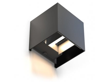 Nástěnné svítidlo Hama SMART Wi-Fi, čtvercové, 10 cm, IP44 - černé