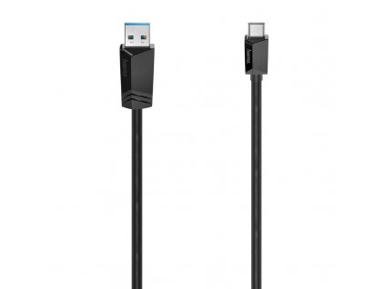 Kabel Hama USB/USB-C 3.2 Gen1, 1,5m - černý