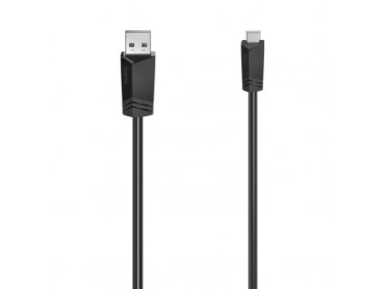 Kabel Hama USB/mini USB, 1,5m - černý