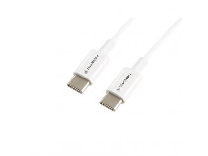 Kabel GoGEN USB-C / USB-C, 1m, bílý, 60W