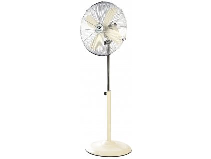 Ventilátor RETRO kovový stojanový KALORIK VT 1020, 40cm, 50W, slonová kost