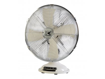 Ventilátor RETRO stolní KALORIK VT 1021, 30cm, 35W, slonová kost