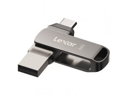 Flash USB Lexar JumpDrive D400 Dual, 64GB USB 3.1 - USB-C - šedý