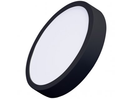 Stropní svítidlo Solight CCT, přisazené, 24 W, 900 lm, kulaté - černé