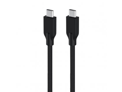 Kabel Genius USB-C / USB-C, 3A, PD 60W, 1m - černý