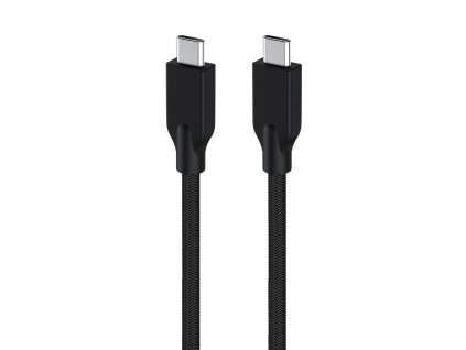 Kabel Genius USB-C / USB-C, 3A, PD 60W, 1,5m - černý