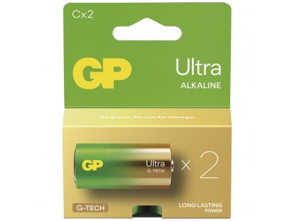 Baterie alkalická GP Ultra C (LR14), 2 ks