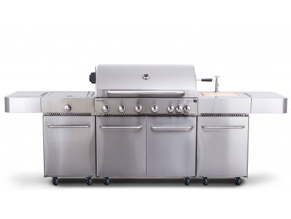Plynový gril G21 Nevada BBQ kuchyně Premium Line, 8 hořáků + zdarma redukční ventil