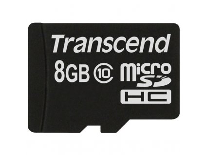 Paměťová karta Transcend MicroSDHC 8GB Class10