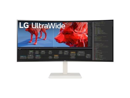 Monitor LG 38WR85QC-W 37.5",LED podsvícení, IPS panel, 1ms, 1000: 1, 450cd/m2, 3840 x 1600 QHD+, - bílý