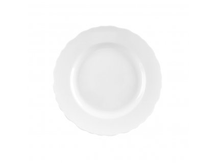 Porcelánový dezertní talíř Orion MONA vlnky 19,5cm bílá