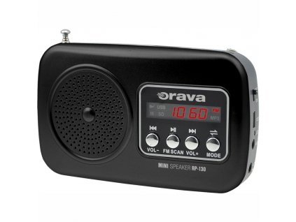 Radiopřijímač Orava RP-130, černý