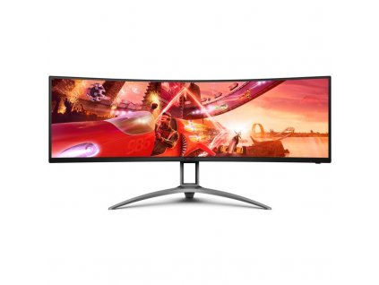 Monitor AOC AG493QCX 48.8",LED, VA, 1ms, 3000:1, 400cd/m2, 3840 × 1080, - černý