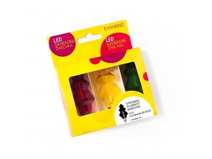 Blistr FILAMENT Stromek barevný 3 žárovky 20V/,02W