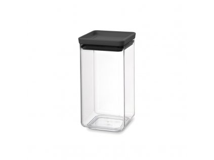 Dóza na potraviny Brabantia Square 1,6 l, dark grey