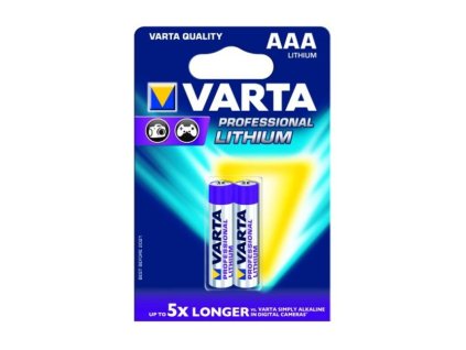 Baterie lithiová Varta Professional Lithium AAA, FR03, blistr 2ks