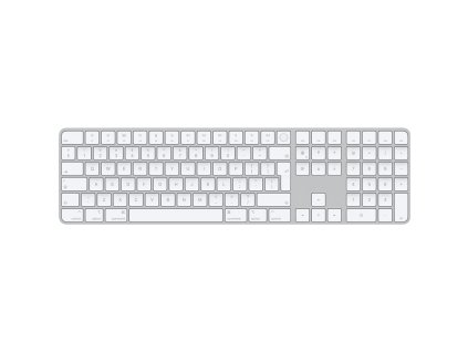 Klávesnice Apple Magic Keyboard s Touch ID a číselnou klávesnicí - CZ - bílá (USB-C)