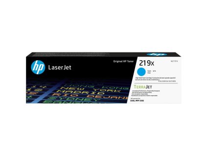 Toner HP 219X, 2500 stran - azurový