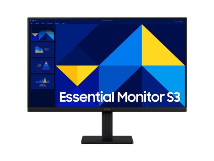 Monitor Samsung Essential S3 24",LED podsvícení, IPS panel, 5ms, 1000: 1, 250cd/m2, 1920 × 1080 Full HD, - černá