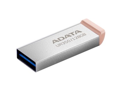 Flash USB HP Online ADATA UR350 128GB USB 3.2 - stříbrný/hnědý