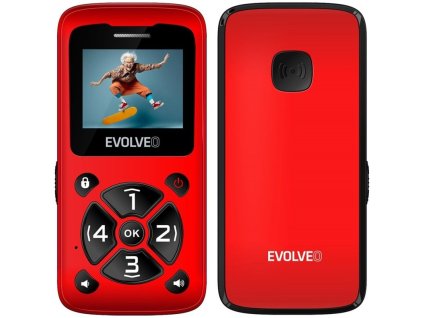 Mobilní telefon HP Online Evolveo EasyPhone ID - červený